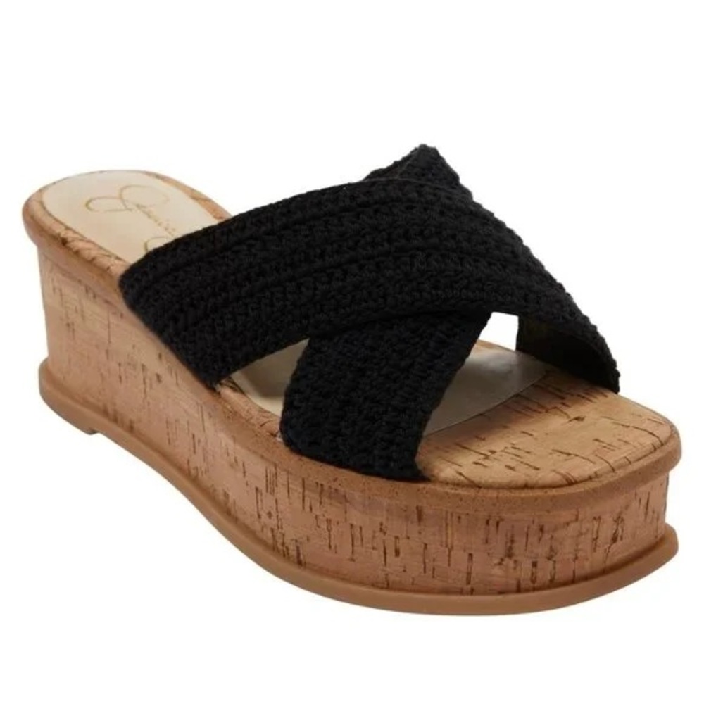 Jessica Simpson Black Platform Sandals